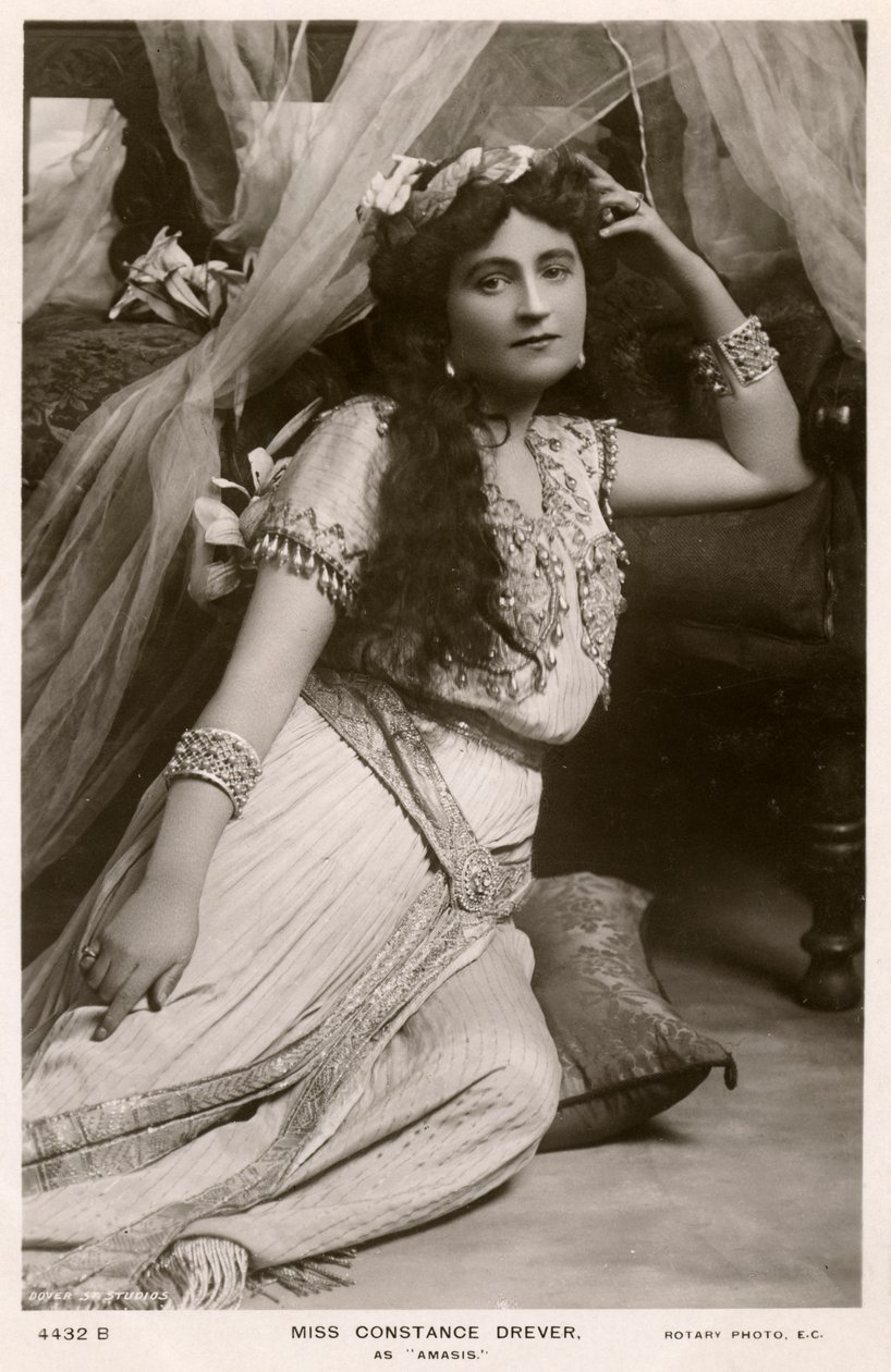Constance Drever, brittisk skådespelerska, c1907. av Rotary Photo