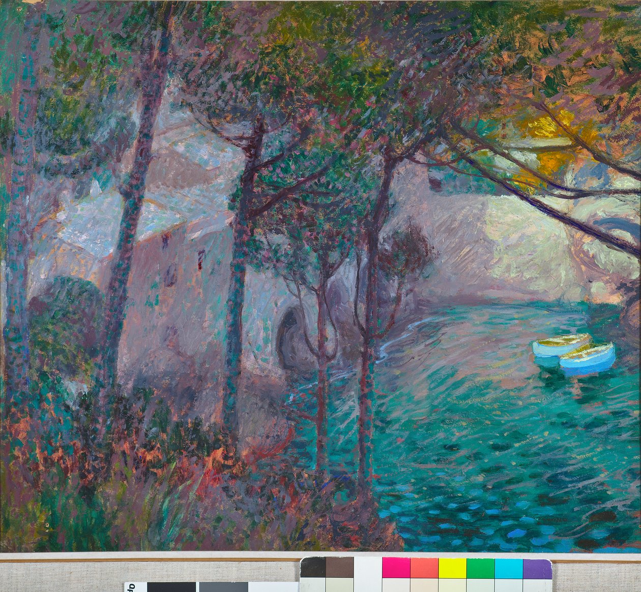 San Fruttuoso-bukten c.1913-15 av Rubaldo Merello