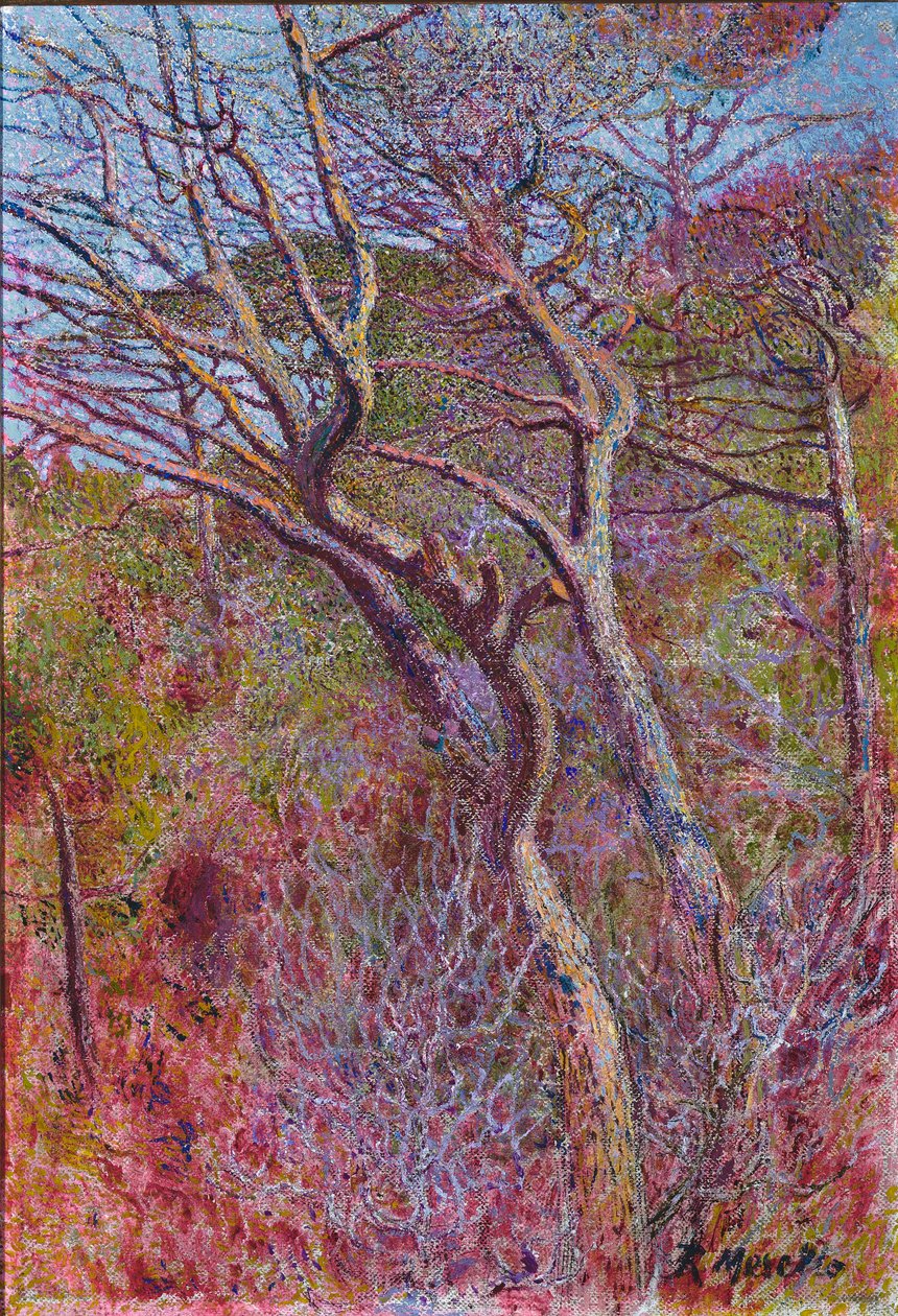 Landskap, studio, ca 1907 av Rubaldo Merello