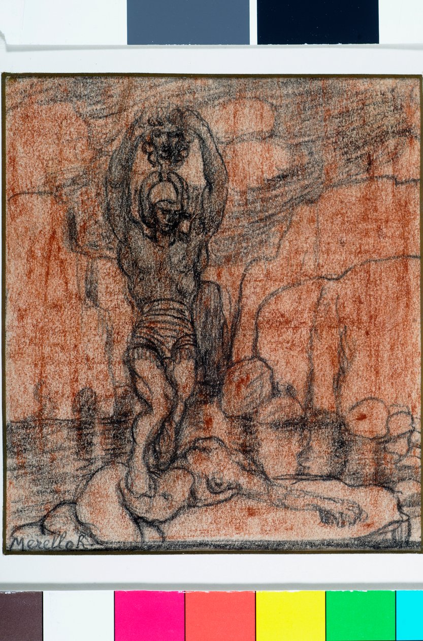Perseus med huvudet av Medusa, c.1915-19 av Rubaldo Merello