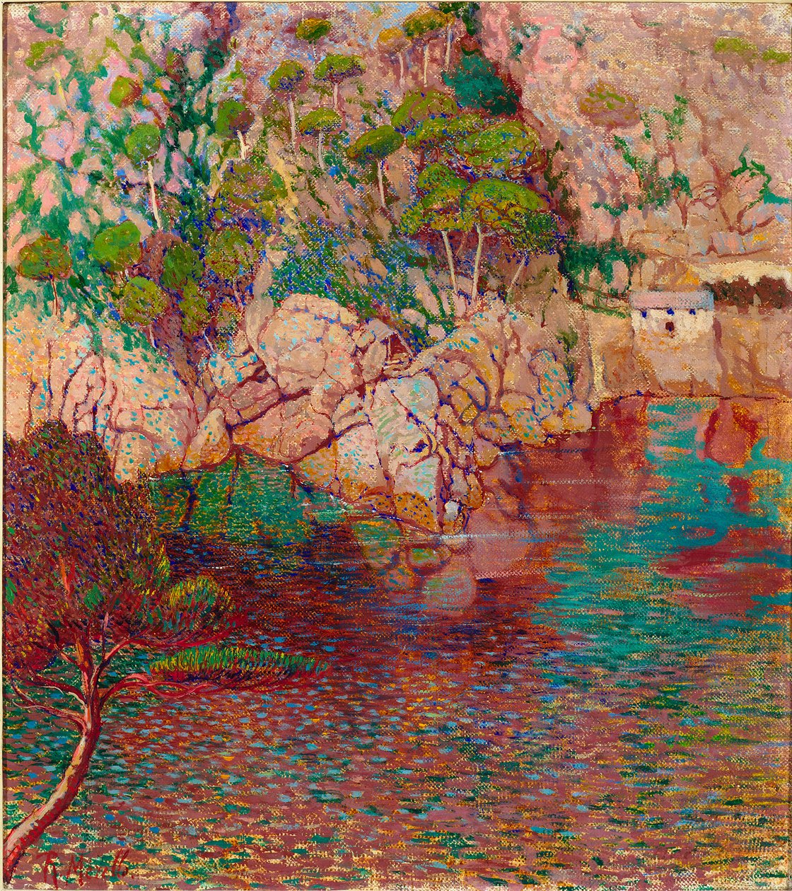 Stenar och hav, c.1910-14 av Rubaldo Merello