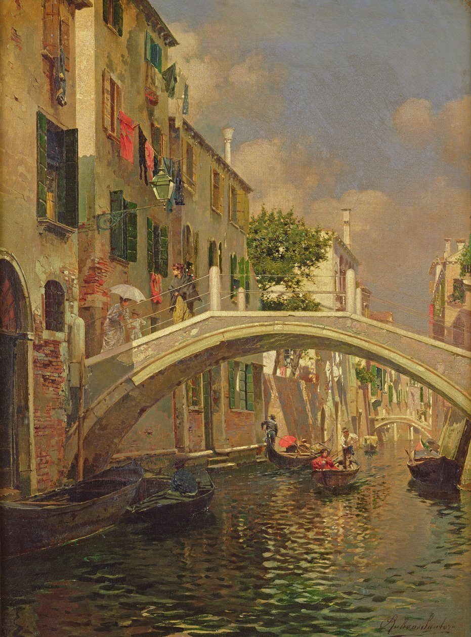 Ponte Ognissanti, San Trovaso, Venedig av Rubens Santoro