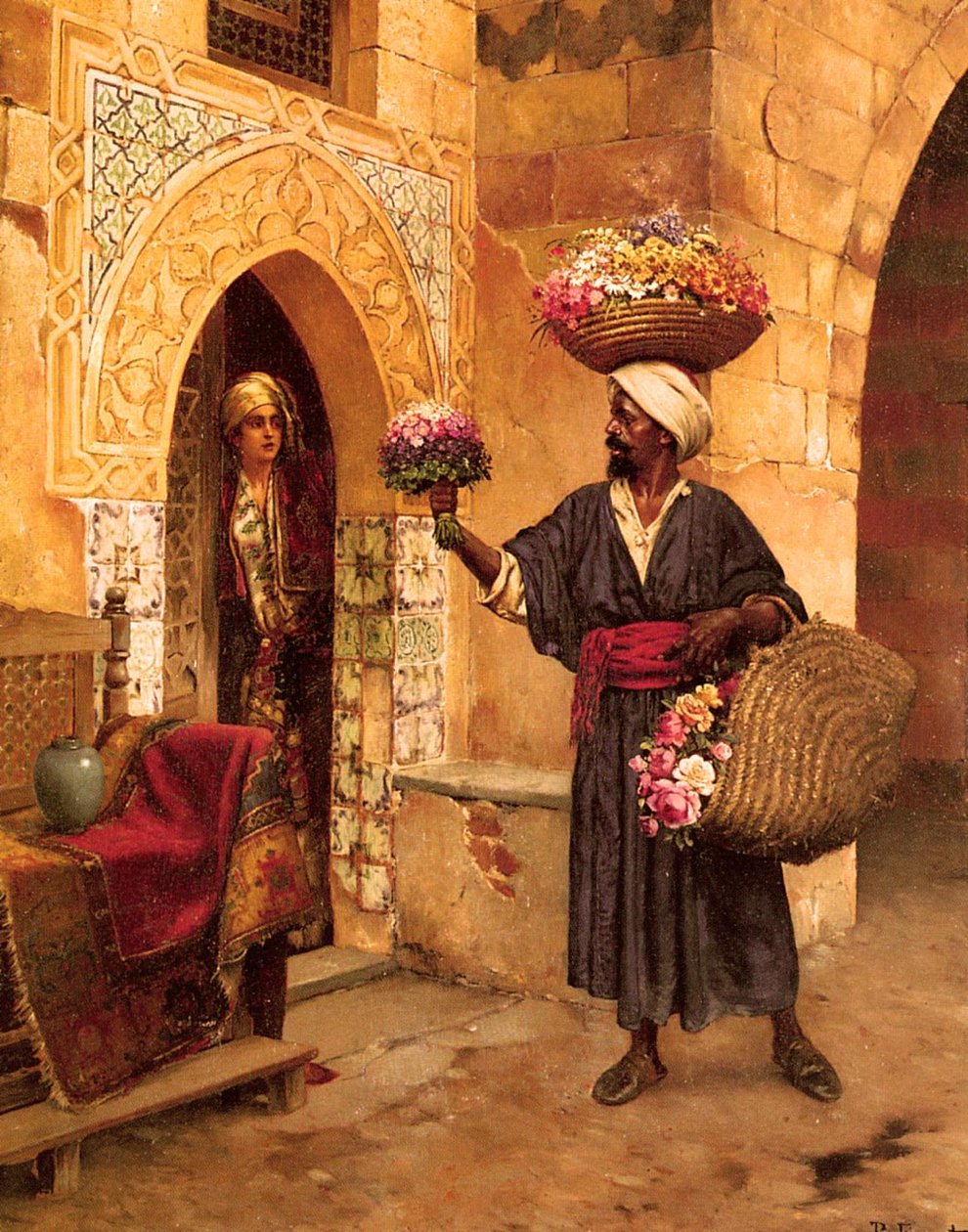 Le Marchand De Fleurs av Rudolphe Ernst