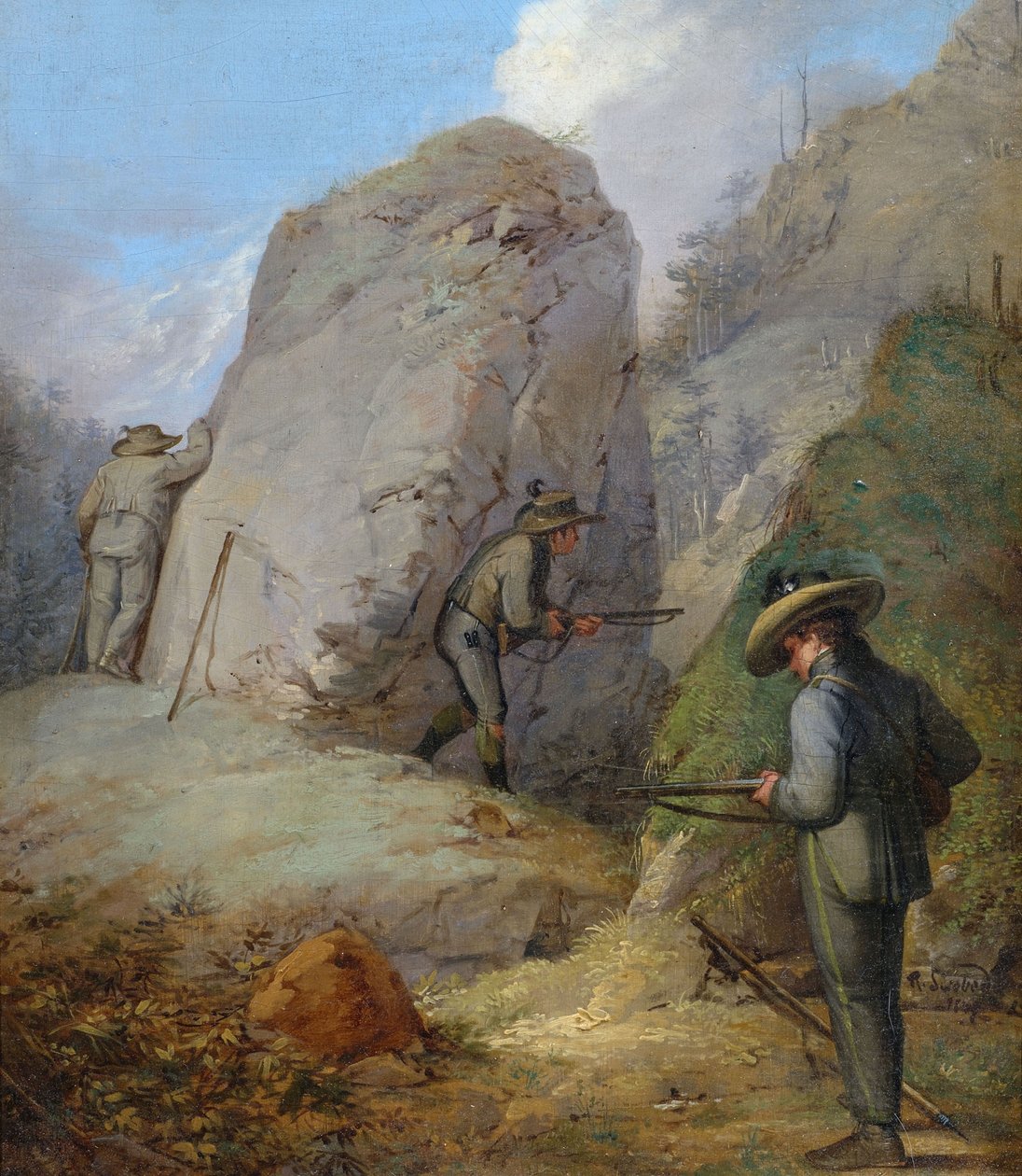 Herren Purgstall auf der Lauer. av Rudolf Swoboda der Ältere