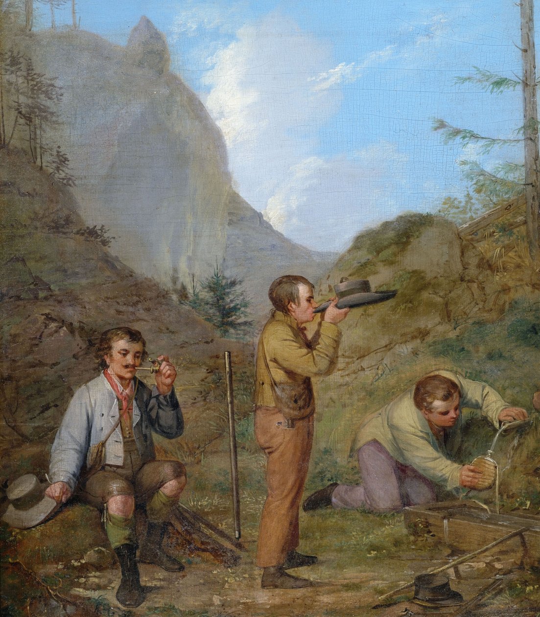 Herren Purgstall bey der Rast av Rudolf Swoboda der Ältere