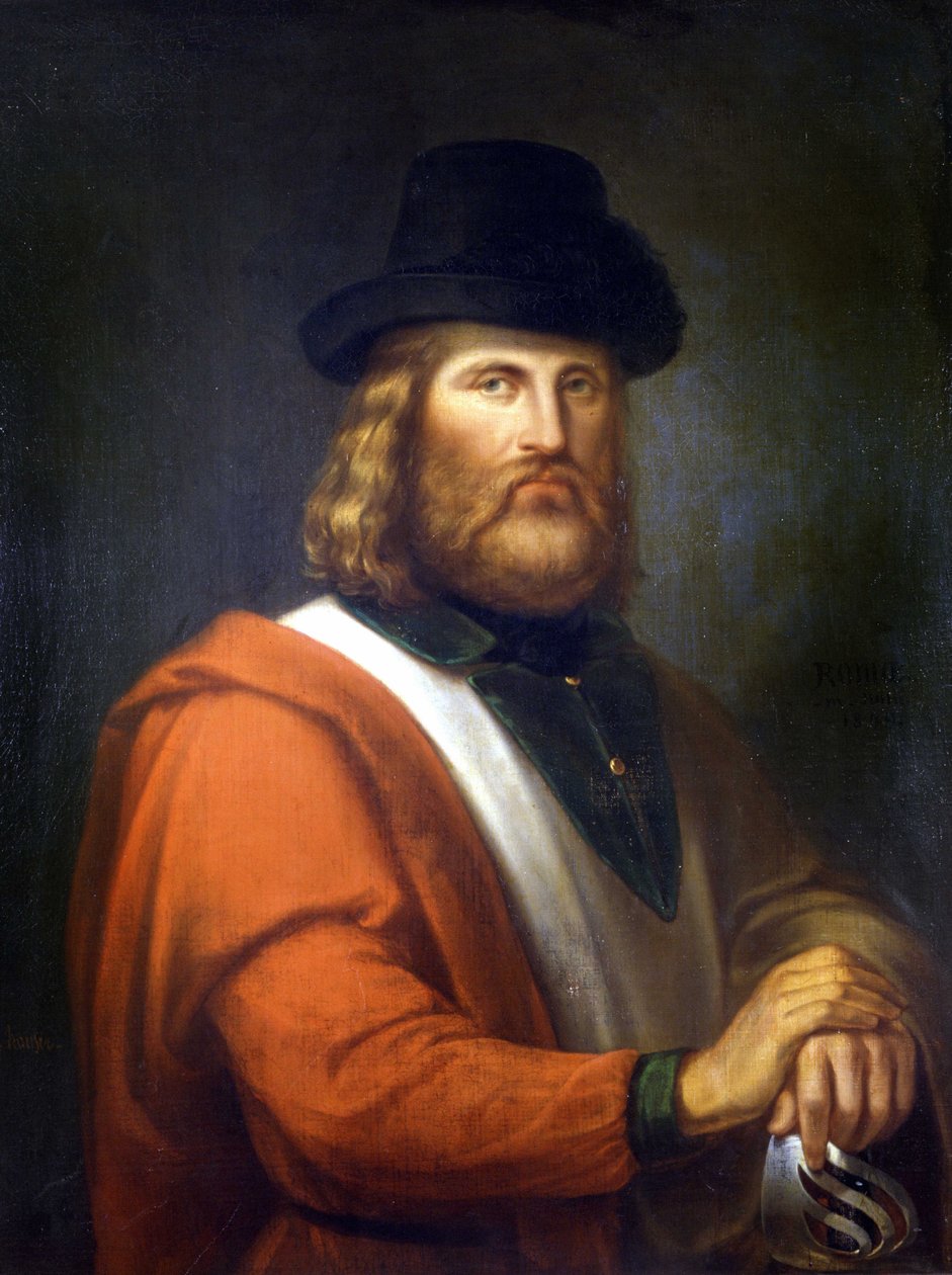 Giuseppe Garibaldi målning av R.E.Hauser av Rudolf Eduard Hauser