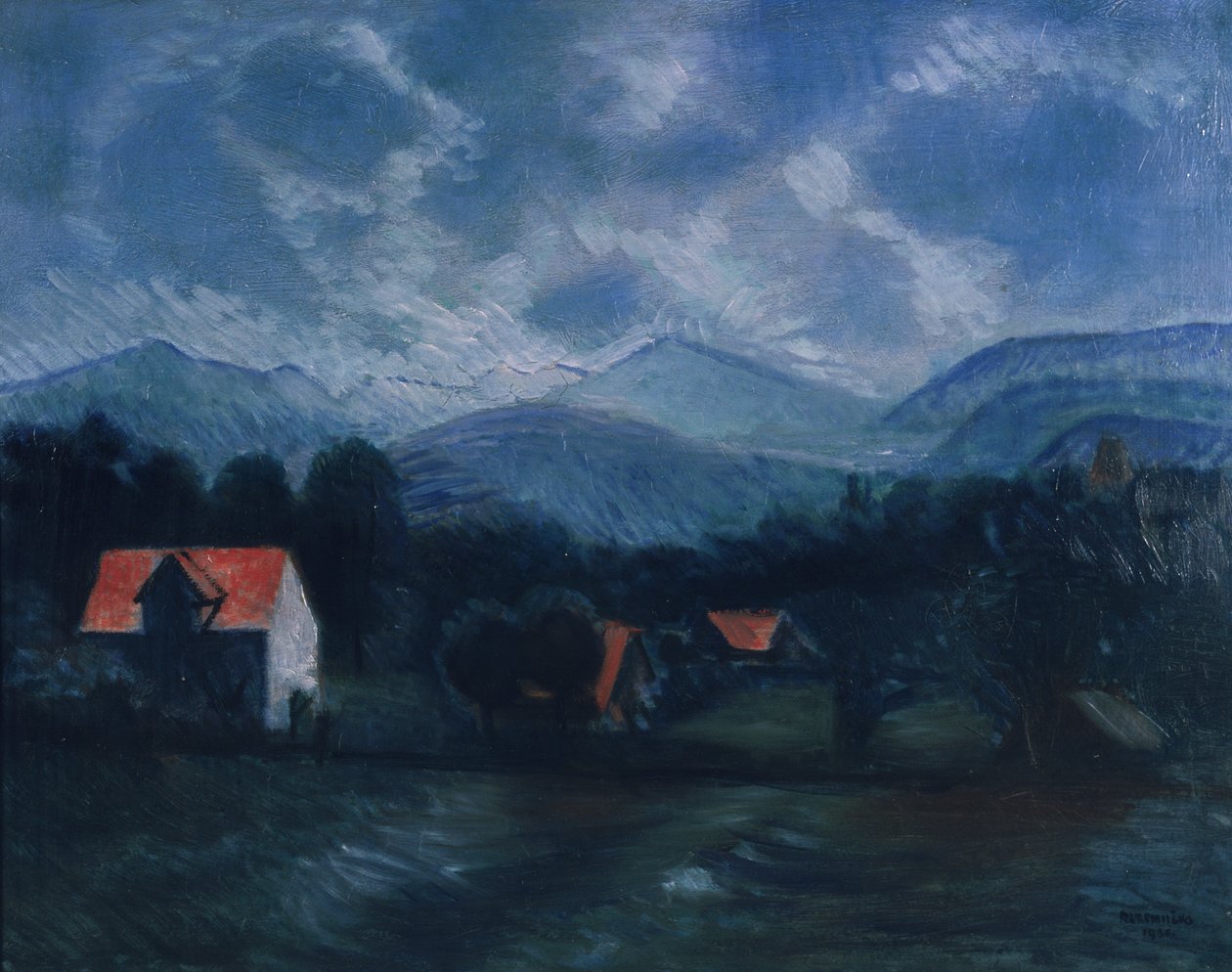 Alplandskap av Rudolf Kremlicka