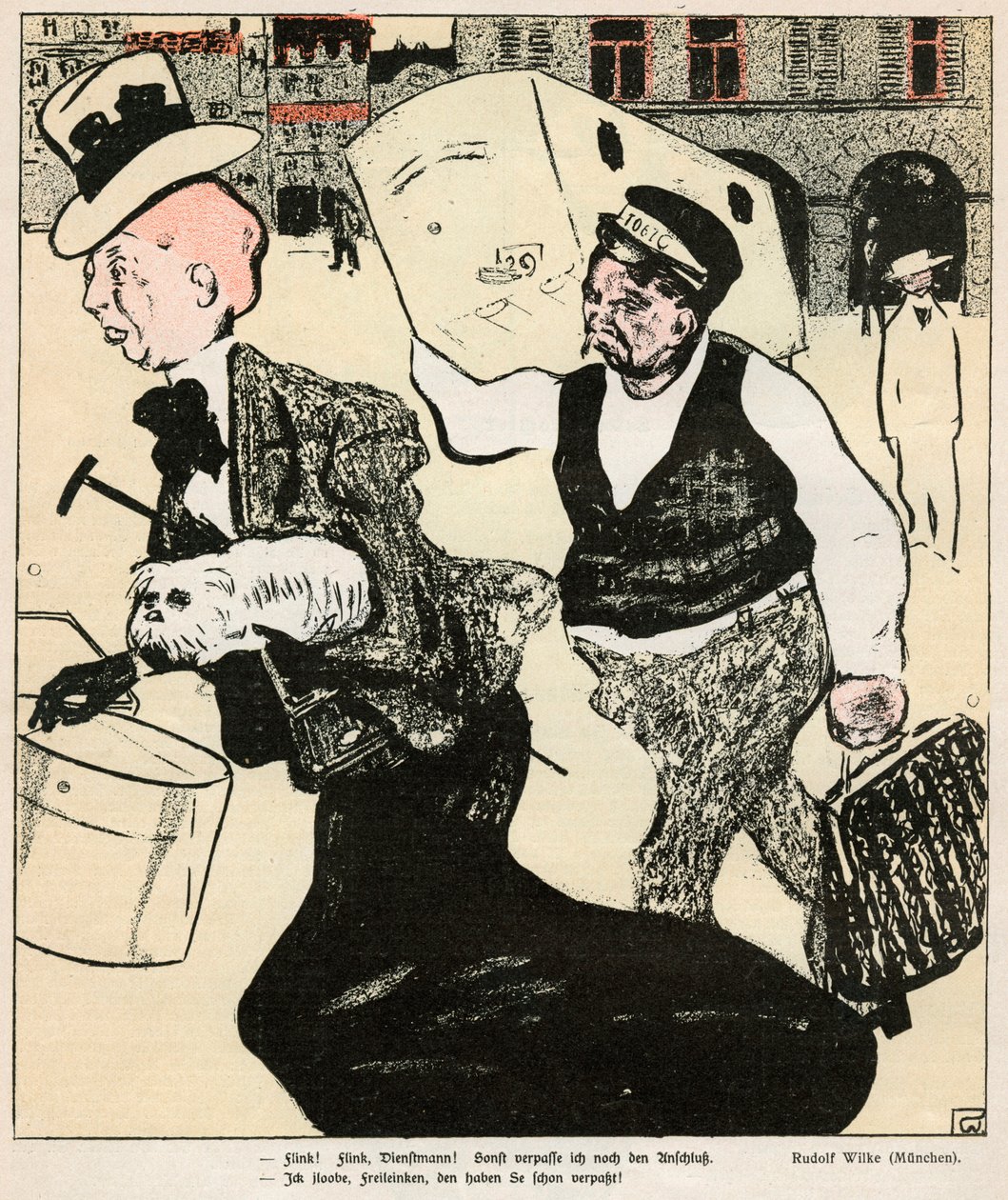 "The Lady and the Porter", 1898 av Rudolf Wilke