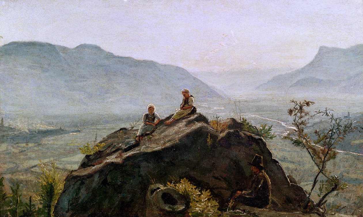 Utsikt över Adigedalen, 1831 av Rudolph Friedrich Wasmann