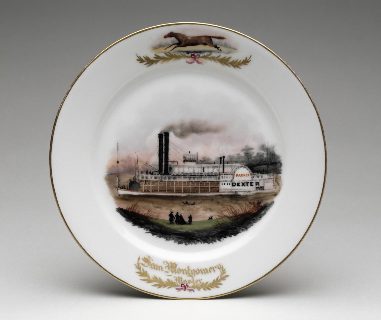 Tallrik, 1868 (porslin) av Rudolph T. Lux