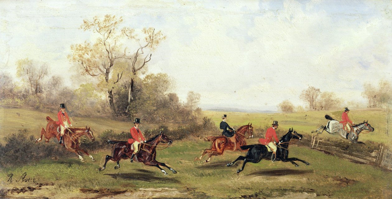 Jaktscen, ca 1920 av Rudolph Stone