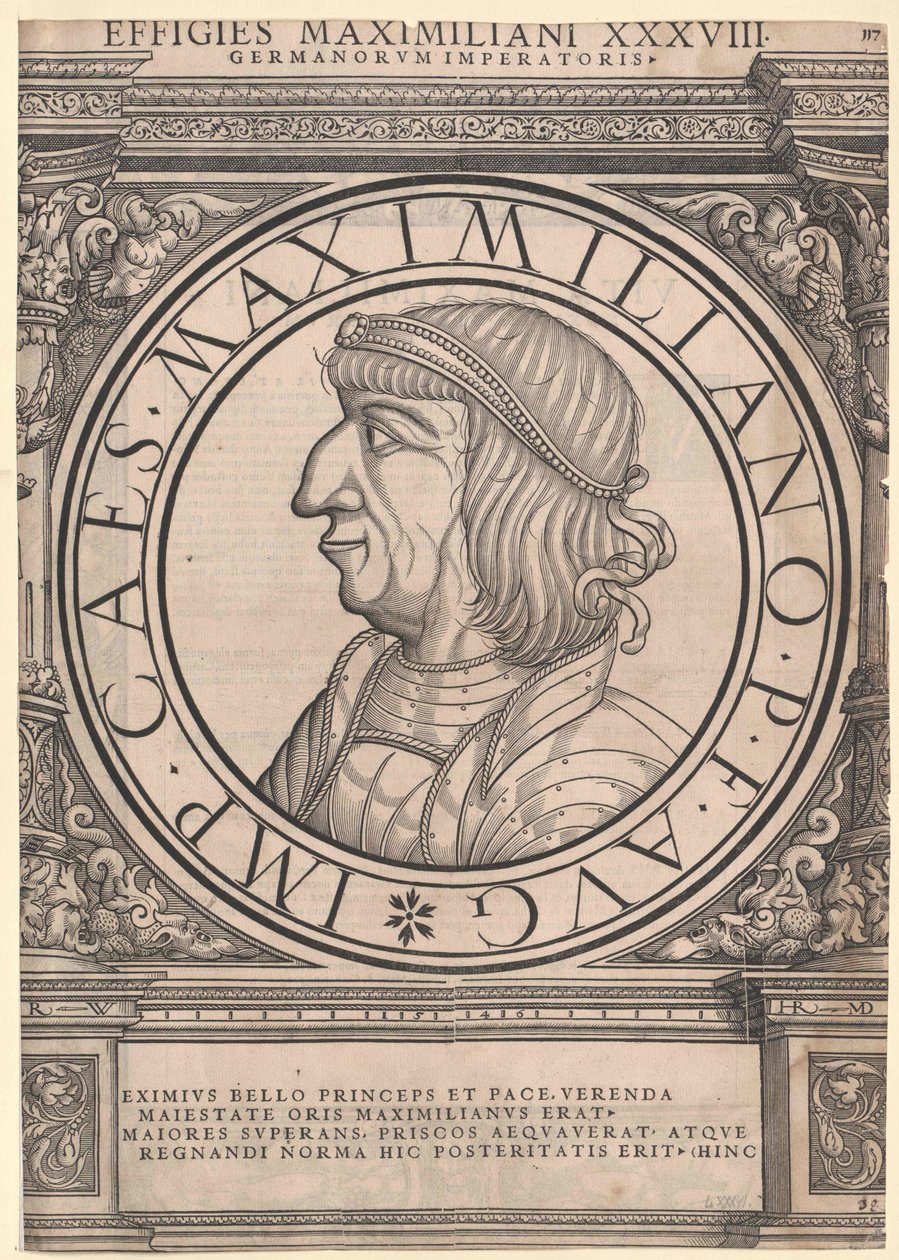 Heliga romerska kejsaren Maximilian I (tryck) av Rudolph Wyssenbach