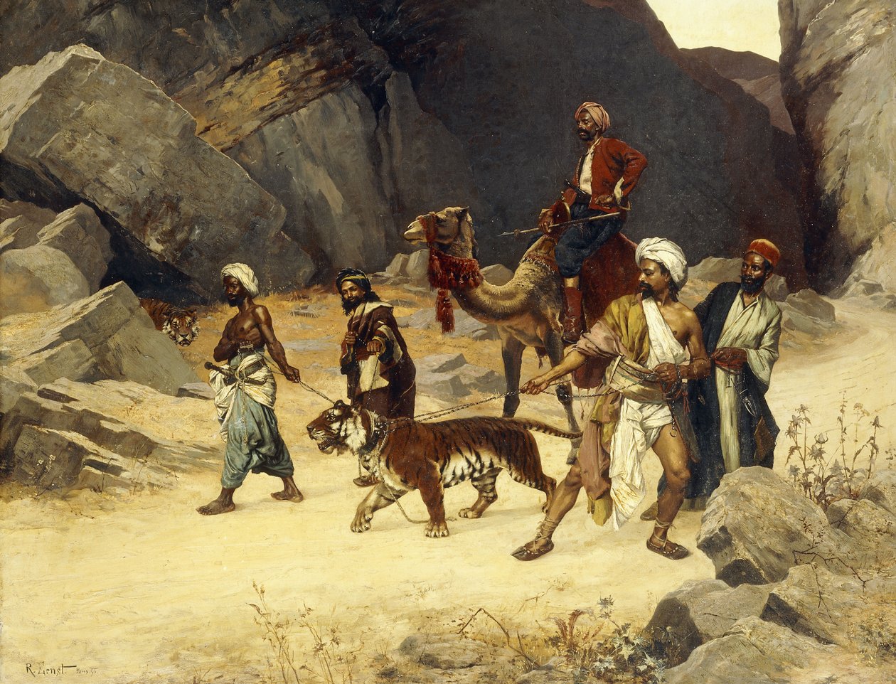 Tigerjakten, 1896 av Rudolphe Ernst