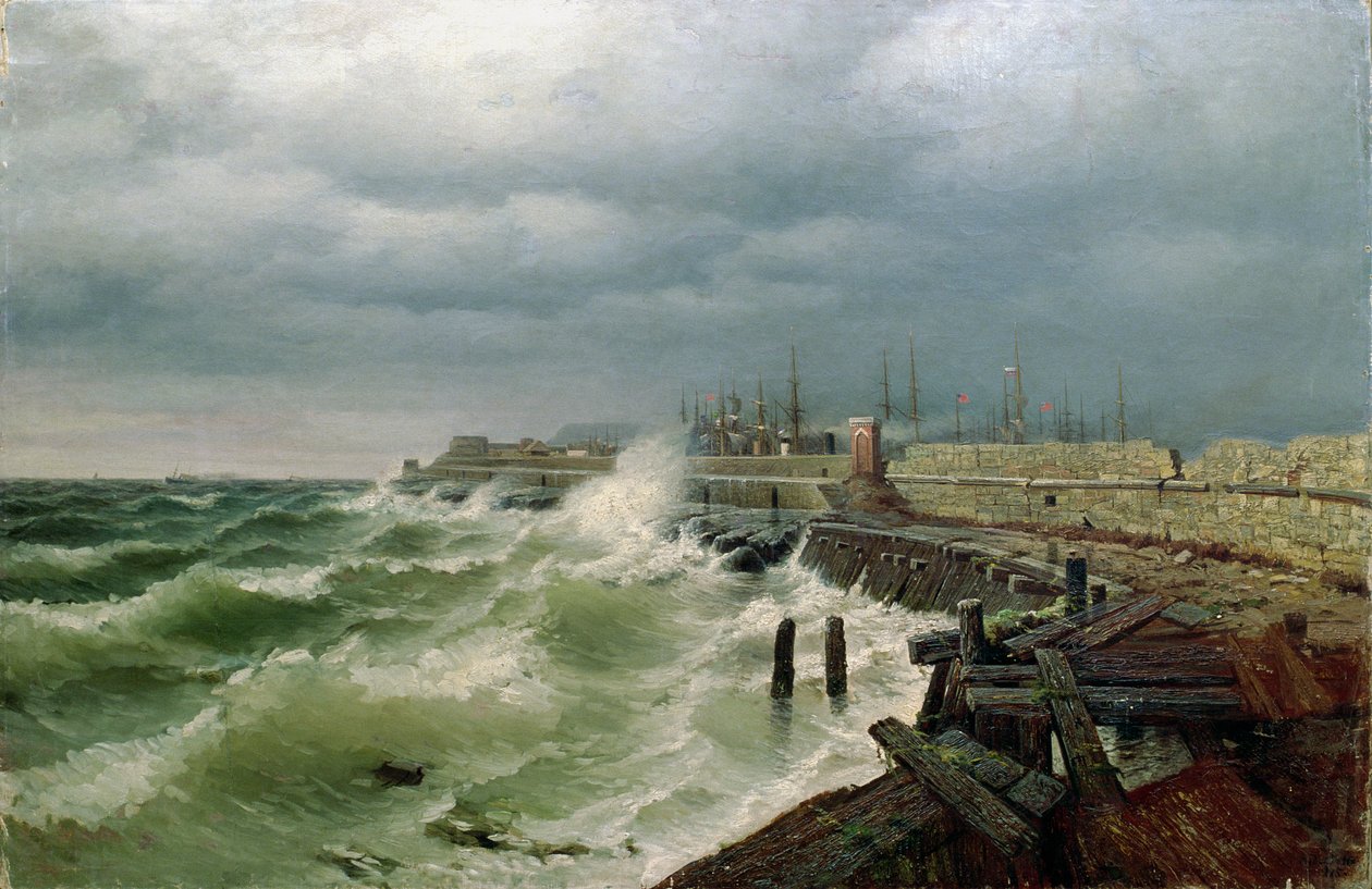 Odessa Pier, 1885 av Rufim Gavrilovitch Sudkovsky