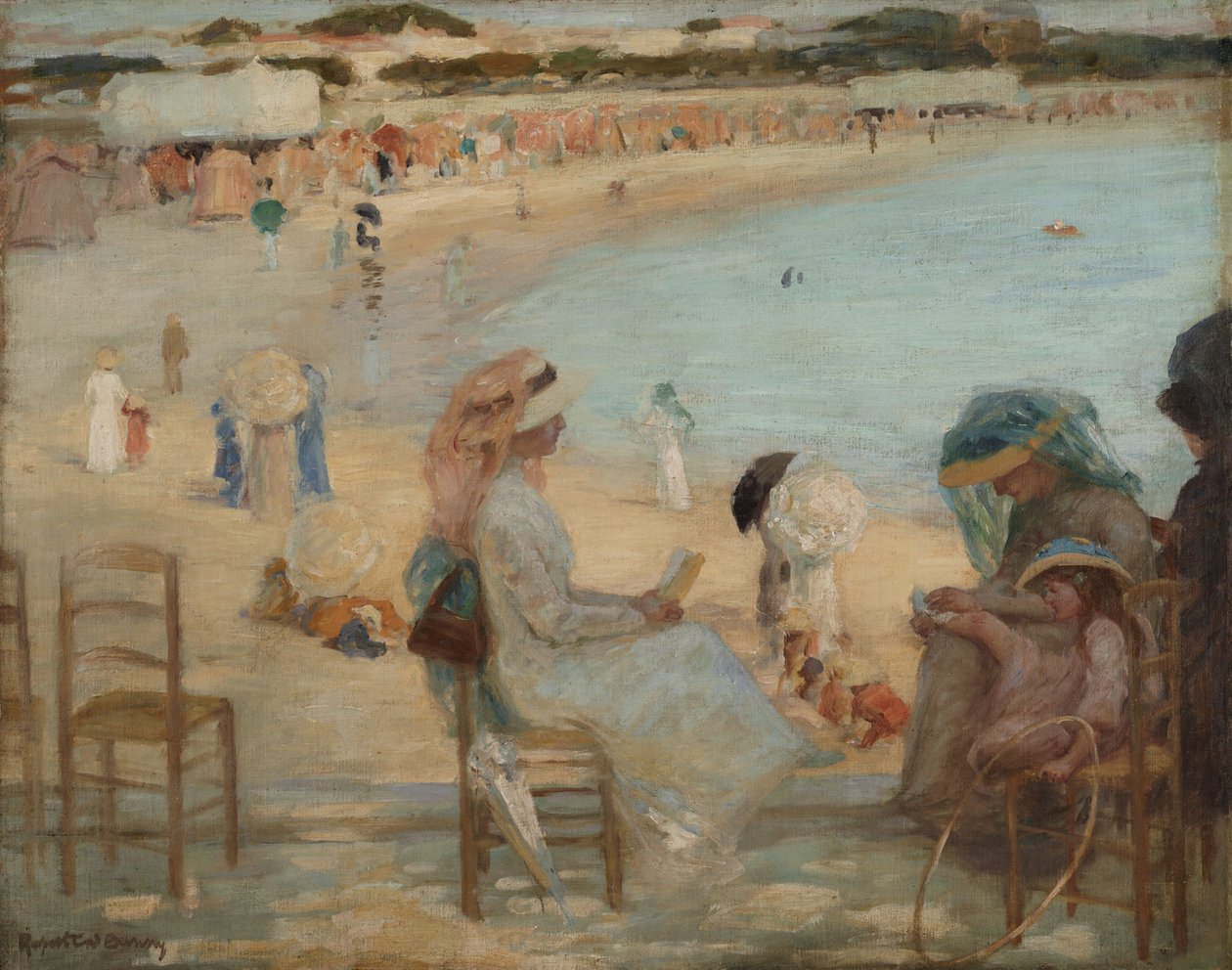På stranden (Royan) av Rupert Bunny