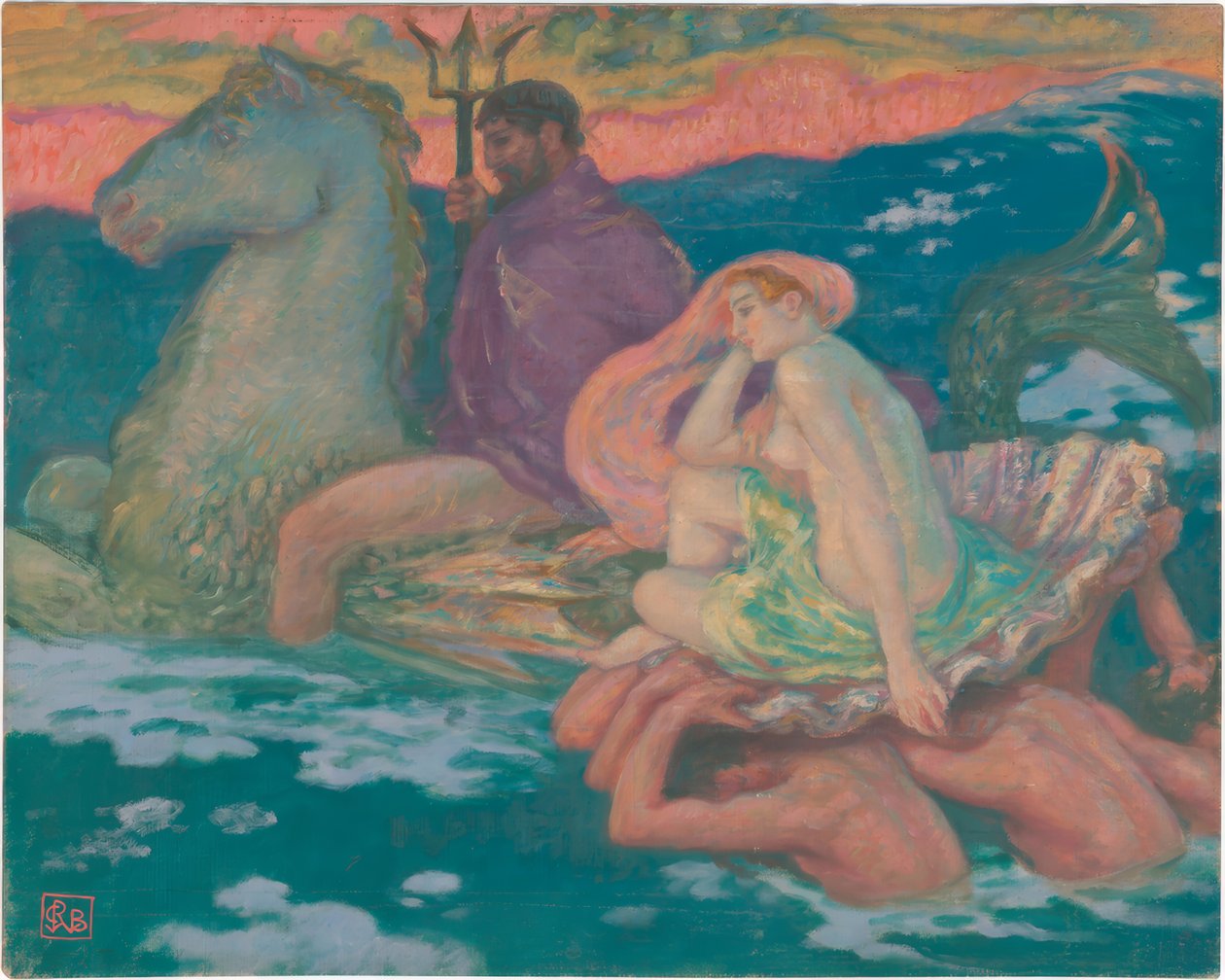 Poseidon och Amphitrite av Rupert Bunny