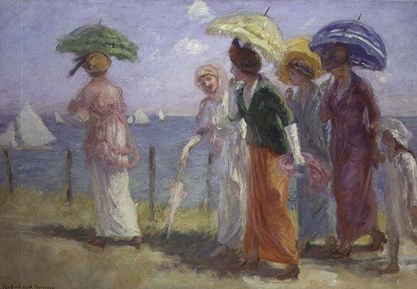 Promenade på stranden av Rupert Charles Wolston Bunny