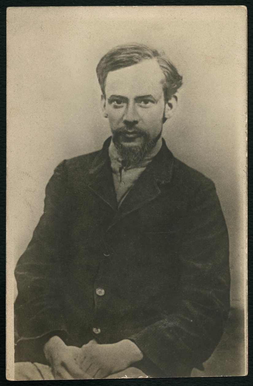 Porträtt av Fjodor Mikhaylovich Dostojevsky (fotolitho) av Russian Photographer