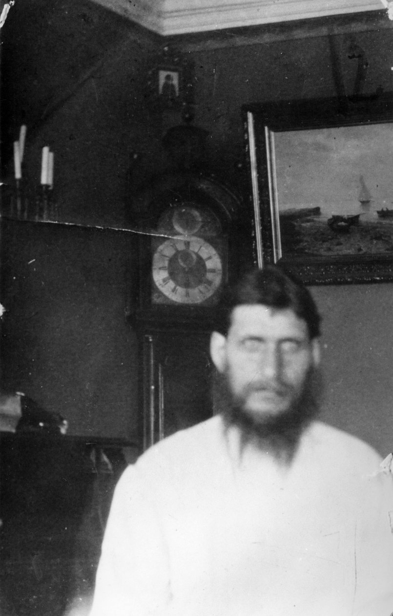 Porträtt av Rasputin av Russian Photographer
