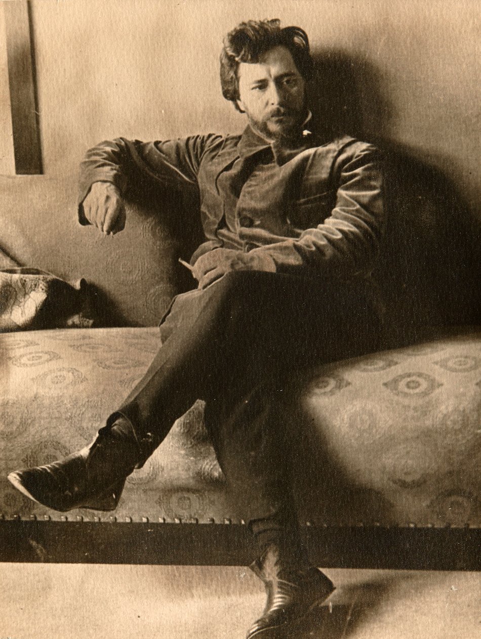 Porträtt av författaren Leonid Andreyev av Russian Photographer