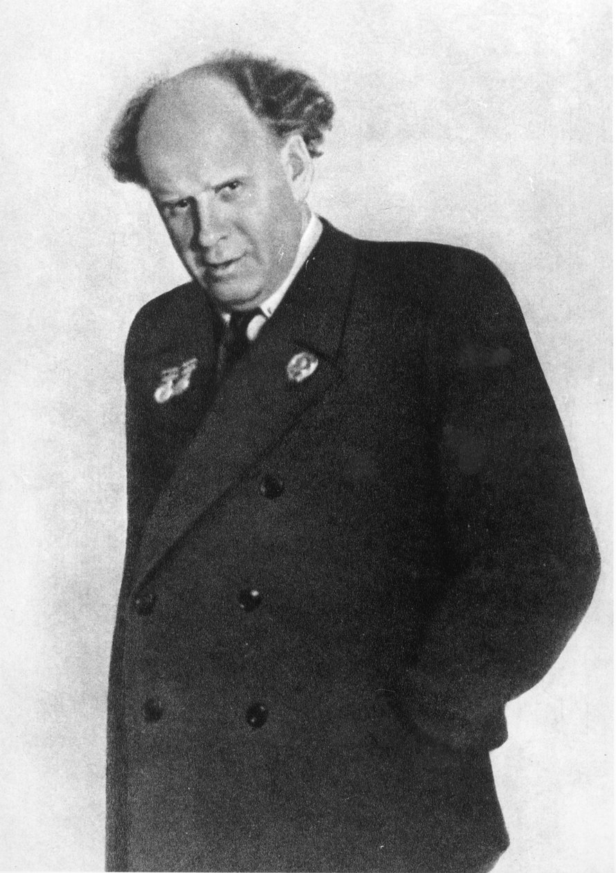 Sergei Eisenstein (1898-1948) c.1943, från Serge Eisenstein, Reflexions dun Cineaste, publicerad i Moskva, 1958 av Russian Photographer