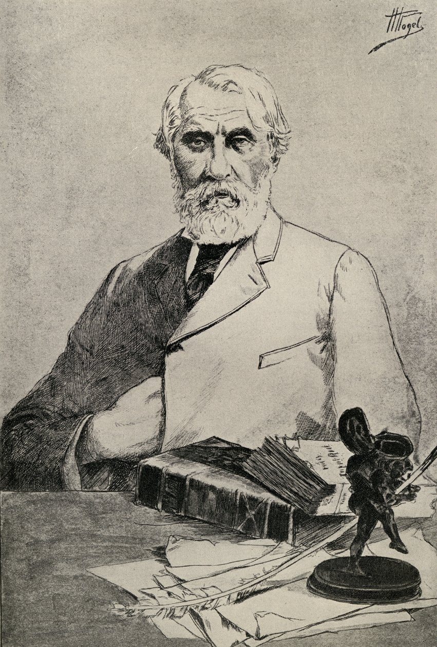Ivan Turgenev av Russian School