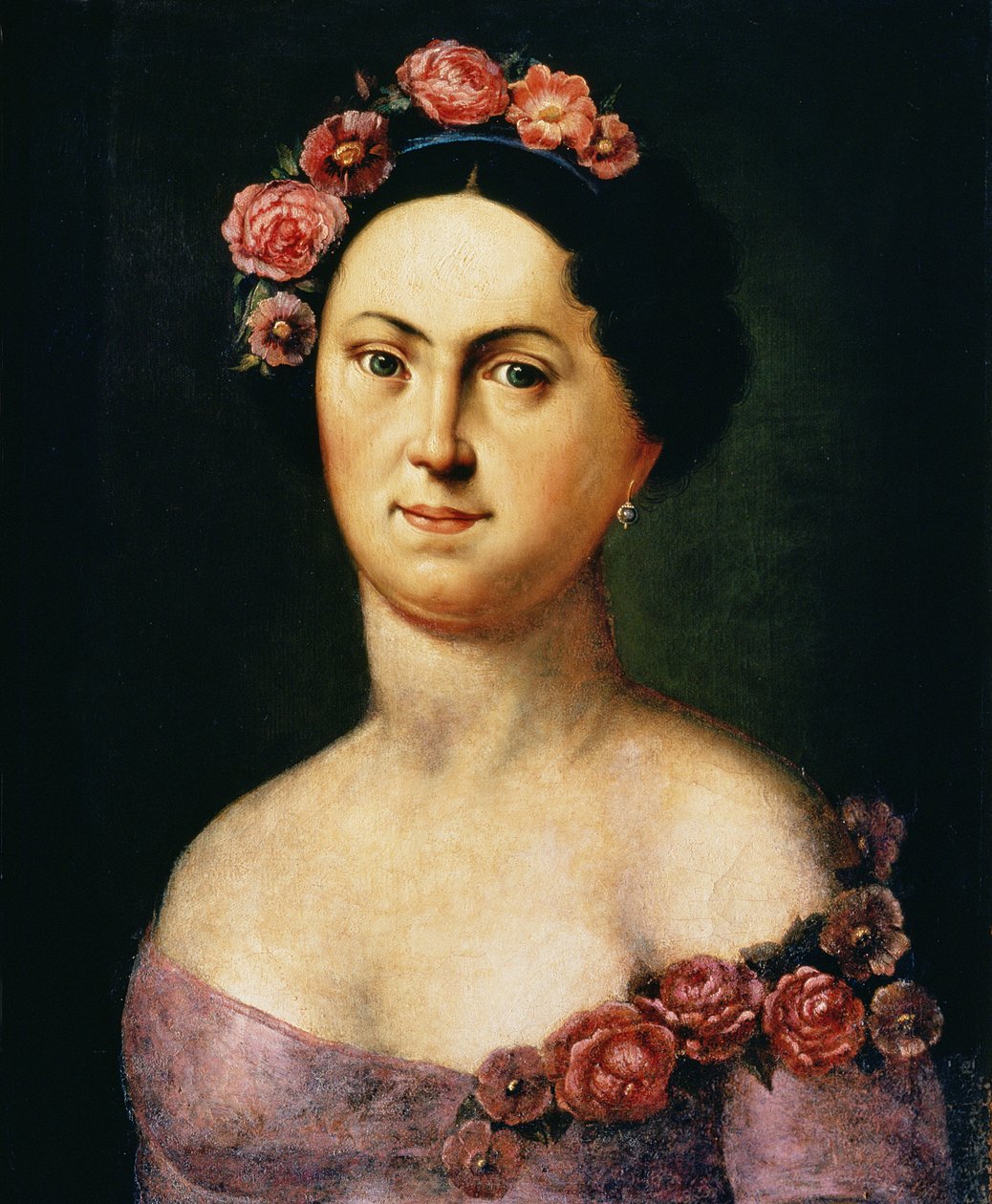 Porträtt av Avdotia Istomina, 1830-talet av Russian School