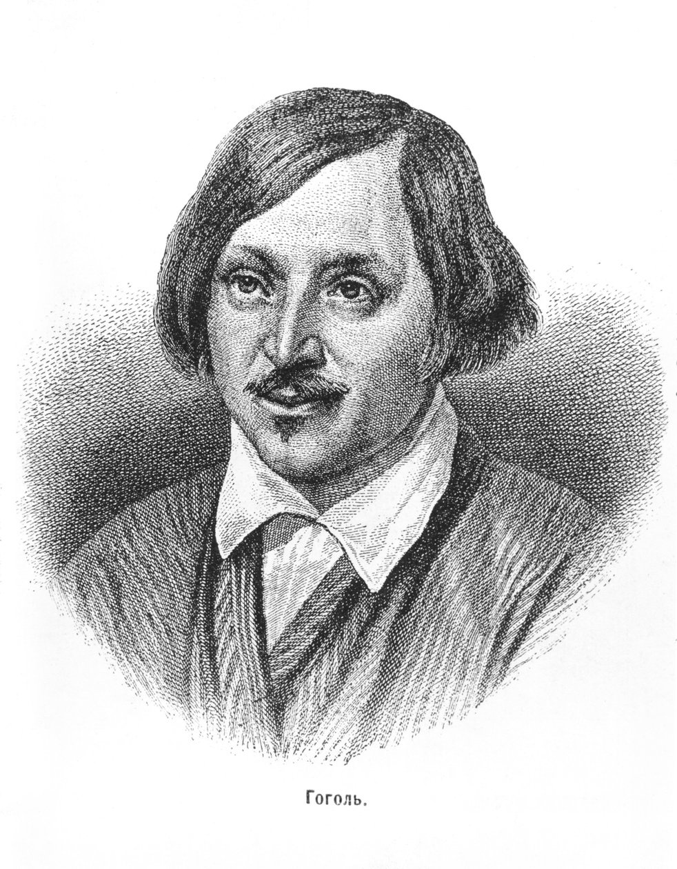 Nikolai Vasilievich Gogol (1809-1852) av Russian School