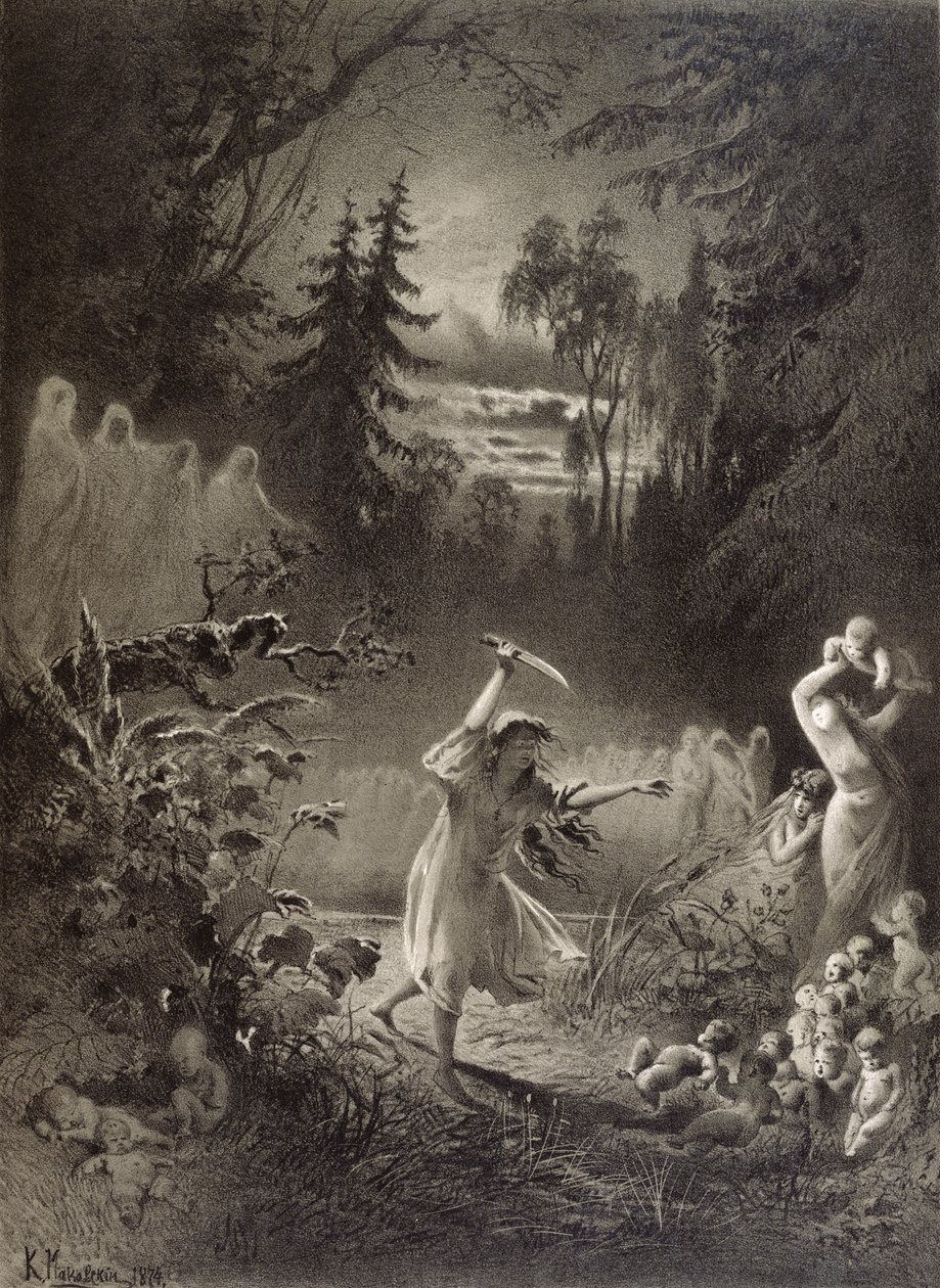 Fruktansvärda hämnd, 1874 av Russian School