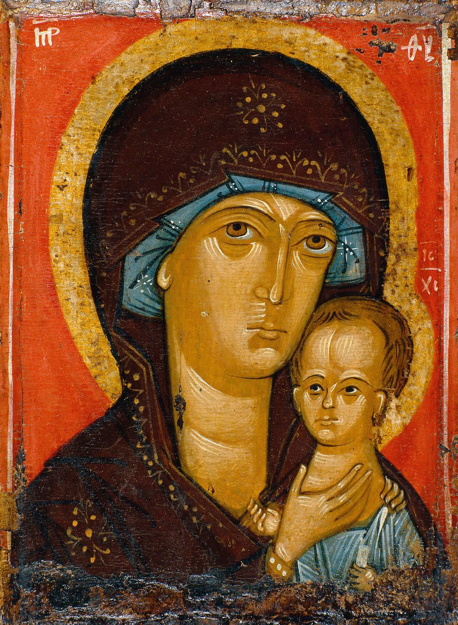 Petrovskaya-jungfrun, 1300-talet. av Russian icon.