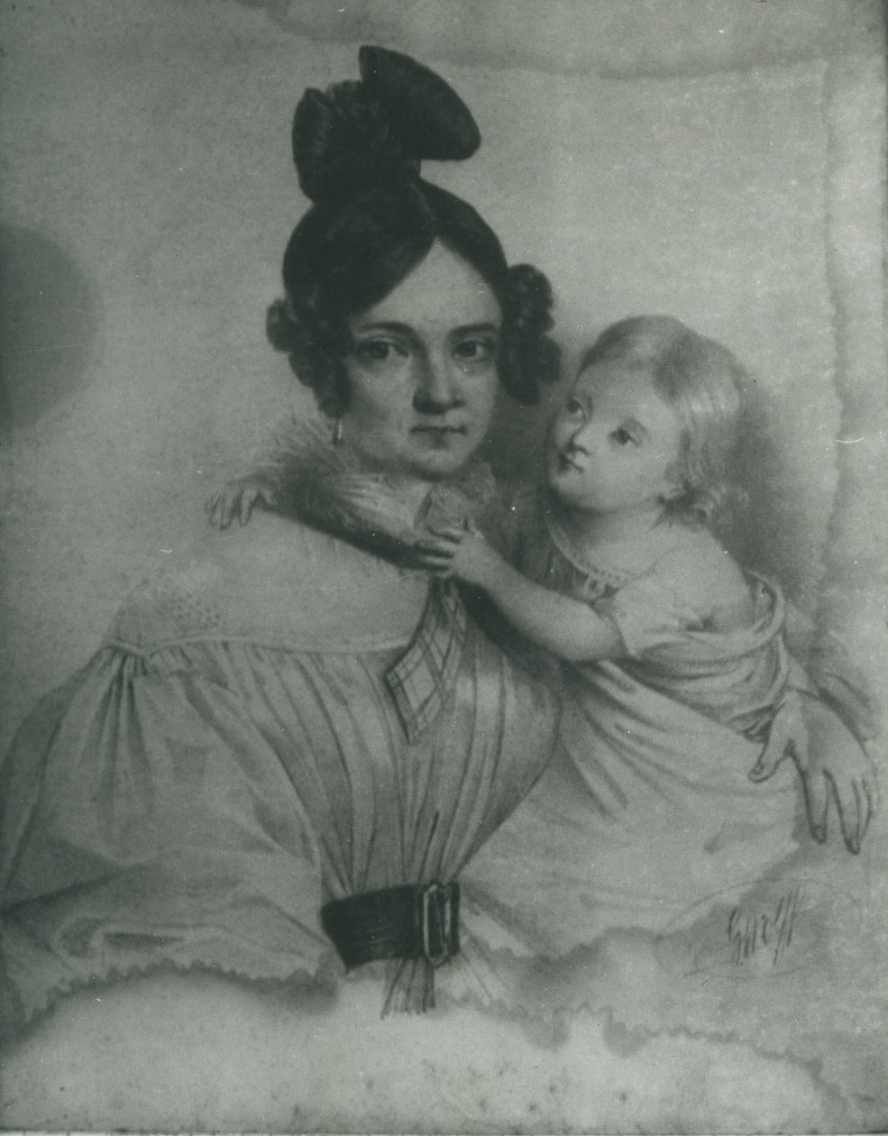 Amelia Załuska, född Ogińska (1805-1858) av Rys. C. Wolff