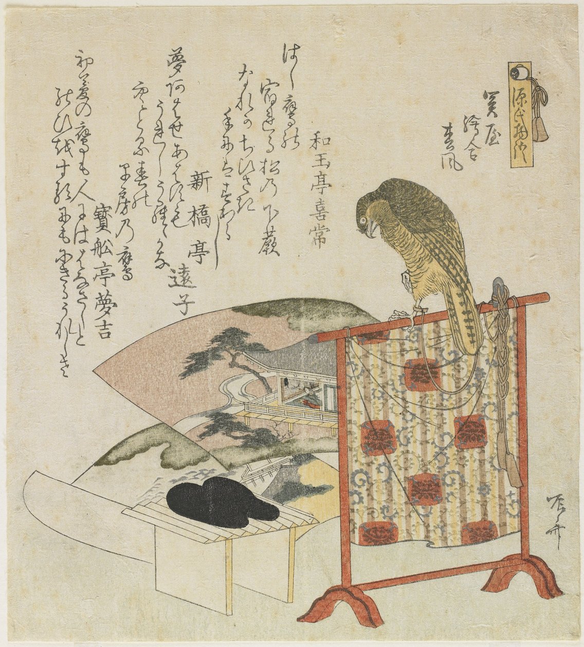 Techa p hand rs f platser och En matchande plan d Matsukaze av Ryuryukyo Shinsai