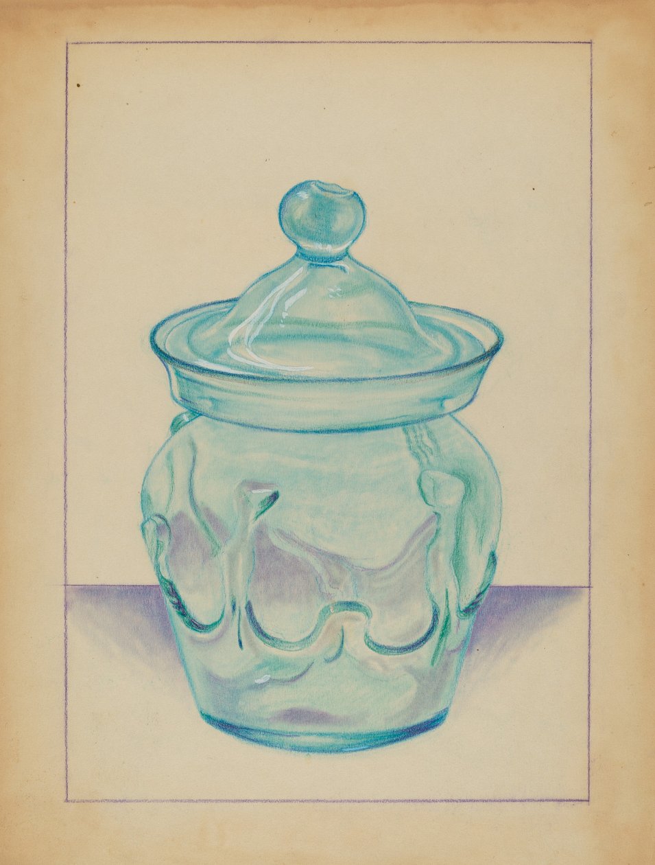 Glasbehållare av S. Brodsky