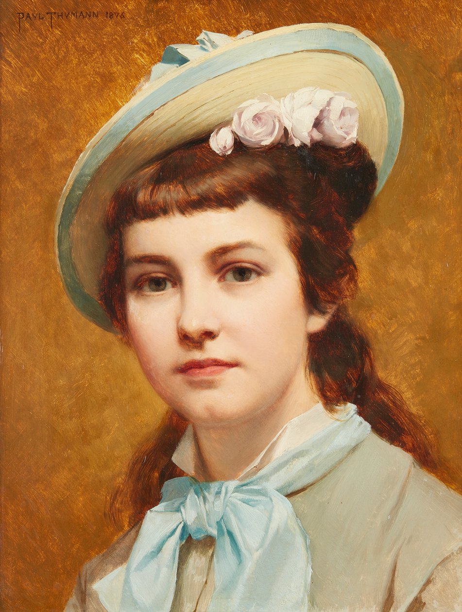 Olga (olja på panel) av S. Fabrizi