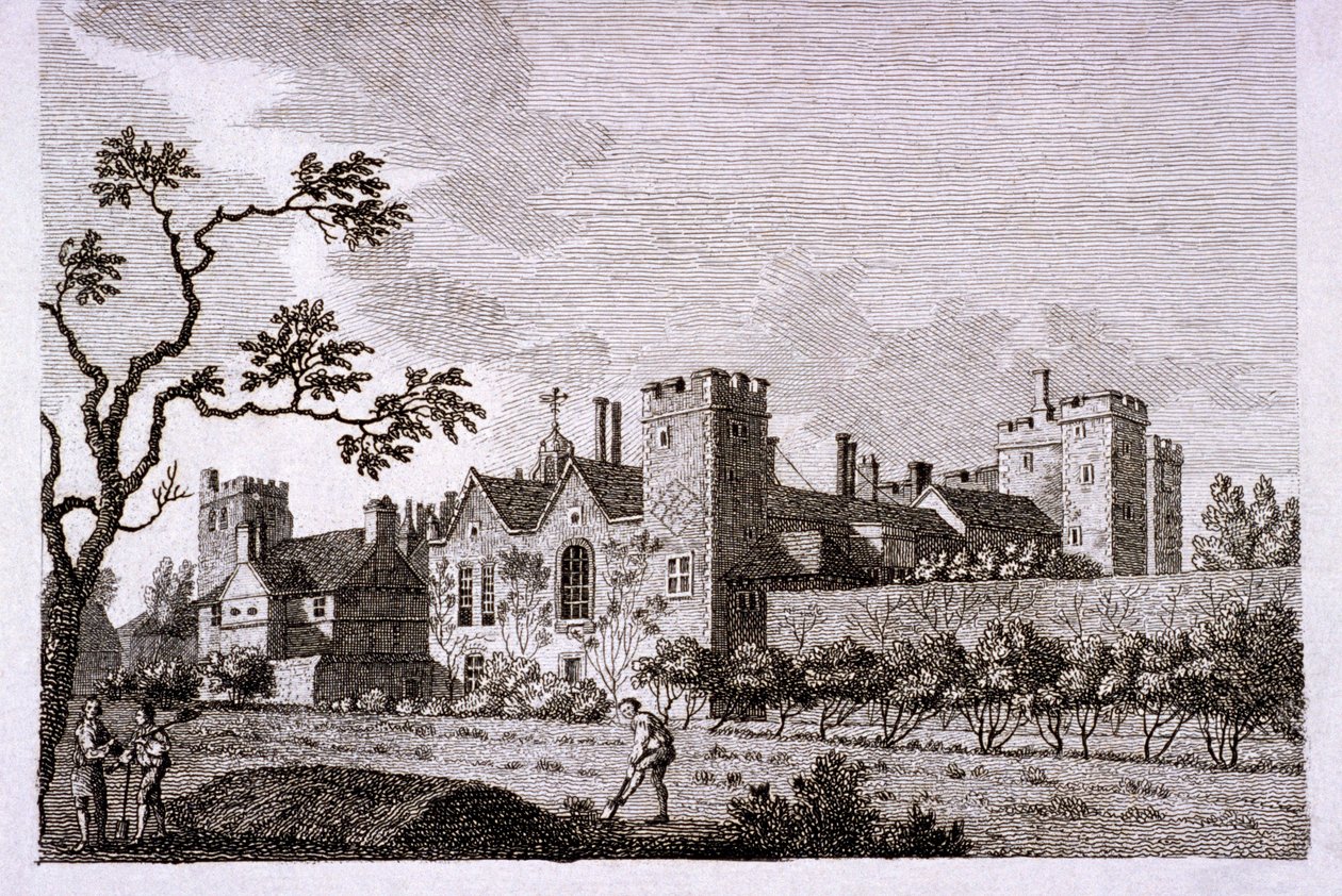 Trädgården vid Lambeth Palace, London, 1786. av S Sparrow