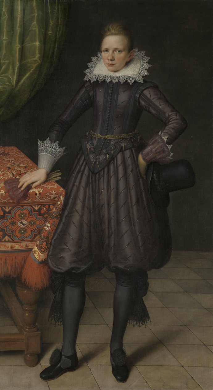 Porträtt av en ung man, troligen Peter Courten (1599–1624) av Salomon Mesdach