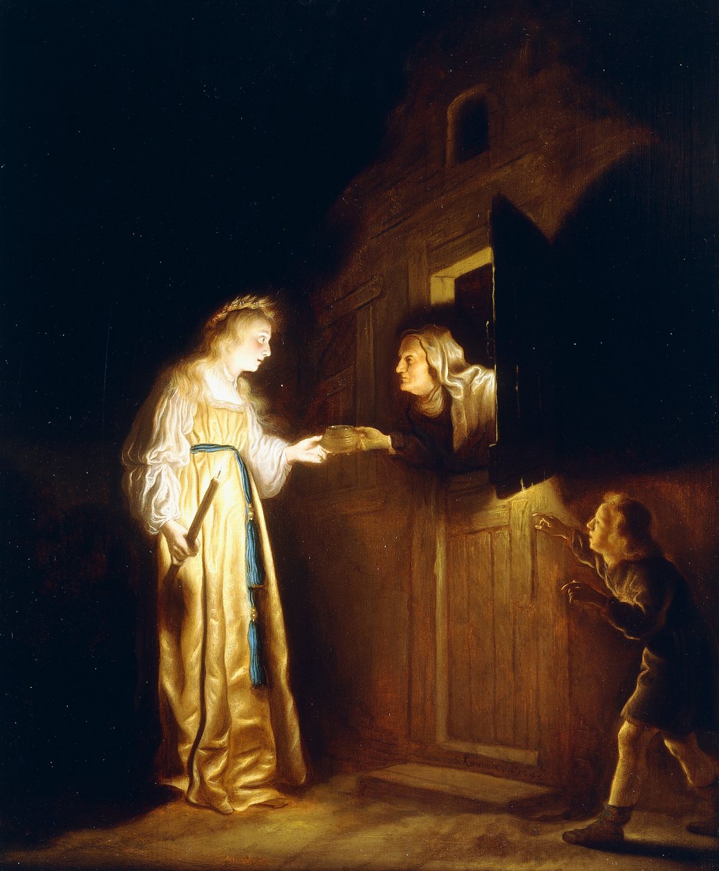 Hånandet av Ceres, 1645 av Salomon Koninck