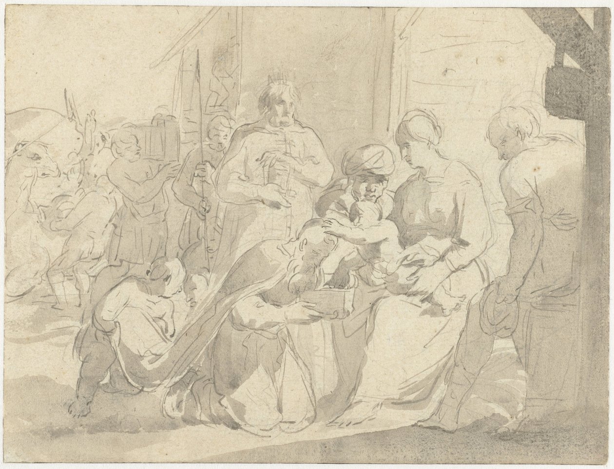 Tillbedjan av kungarna av Salomon de Bray (attributed to)
