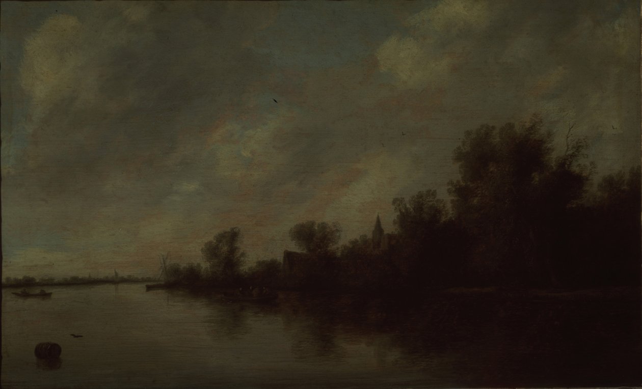 Flodutsikt, 1631 av Salomon van Ruisdael or Ruysdael