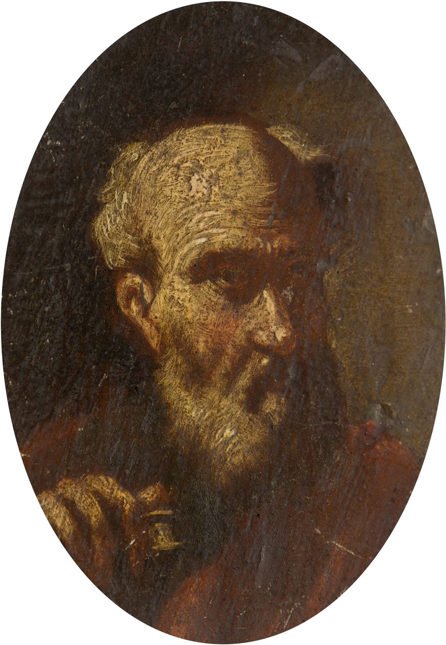 Chef för en gammal man av Salvator Rosa