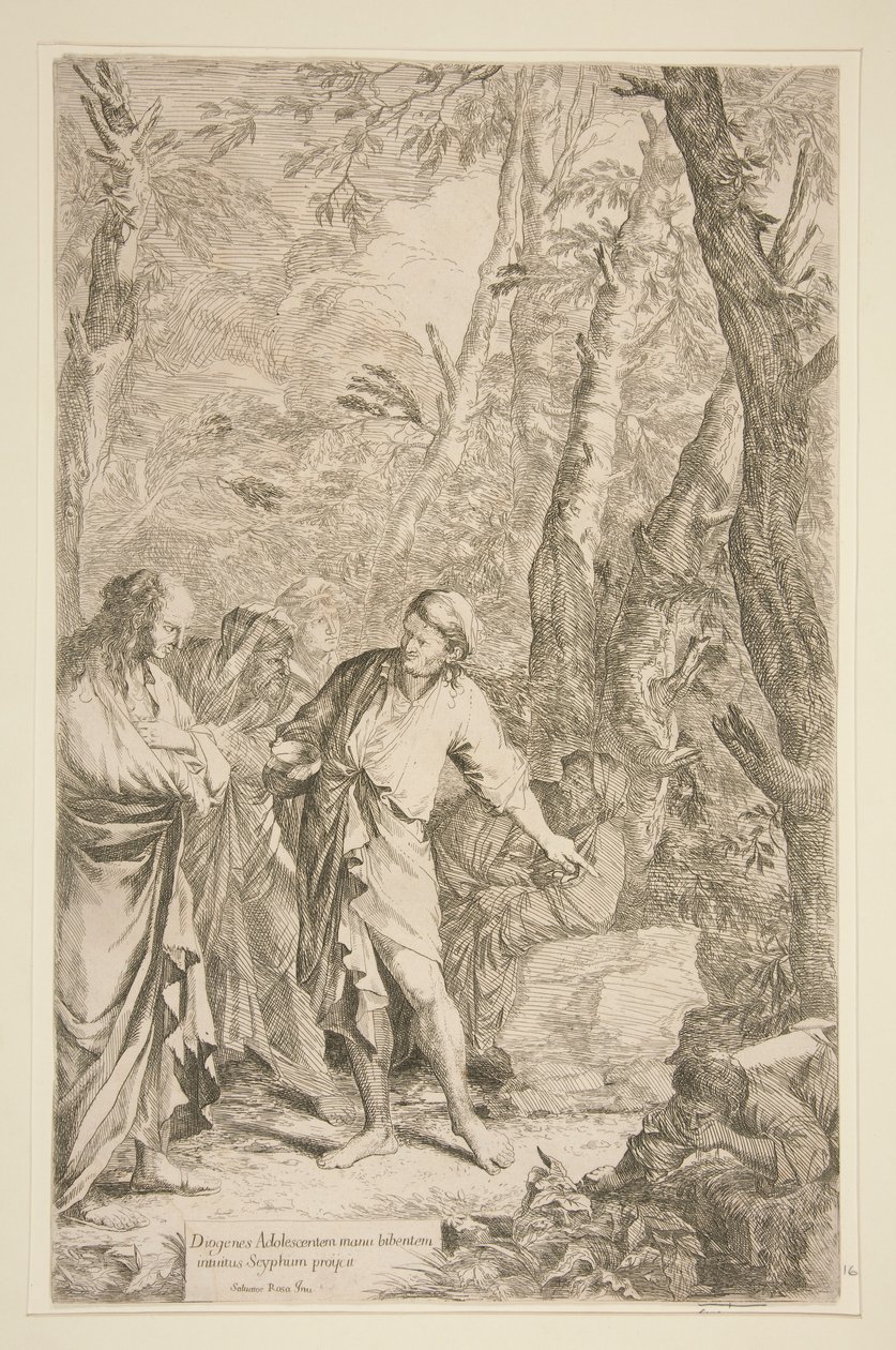 Diogenes av Salvator Rosa