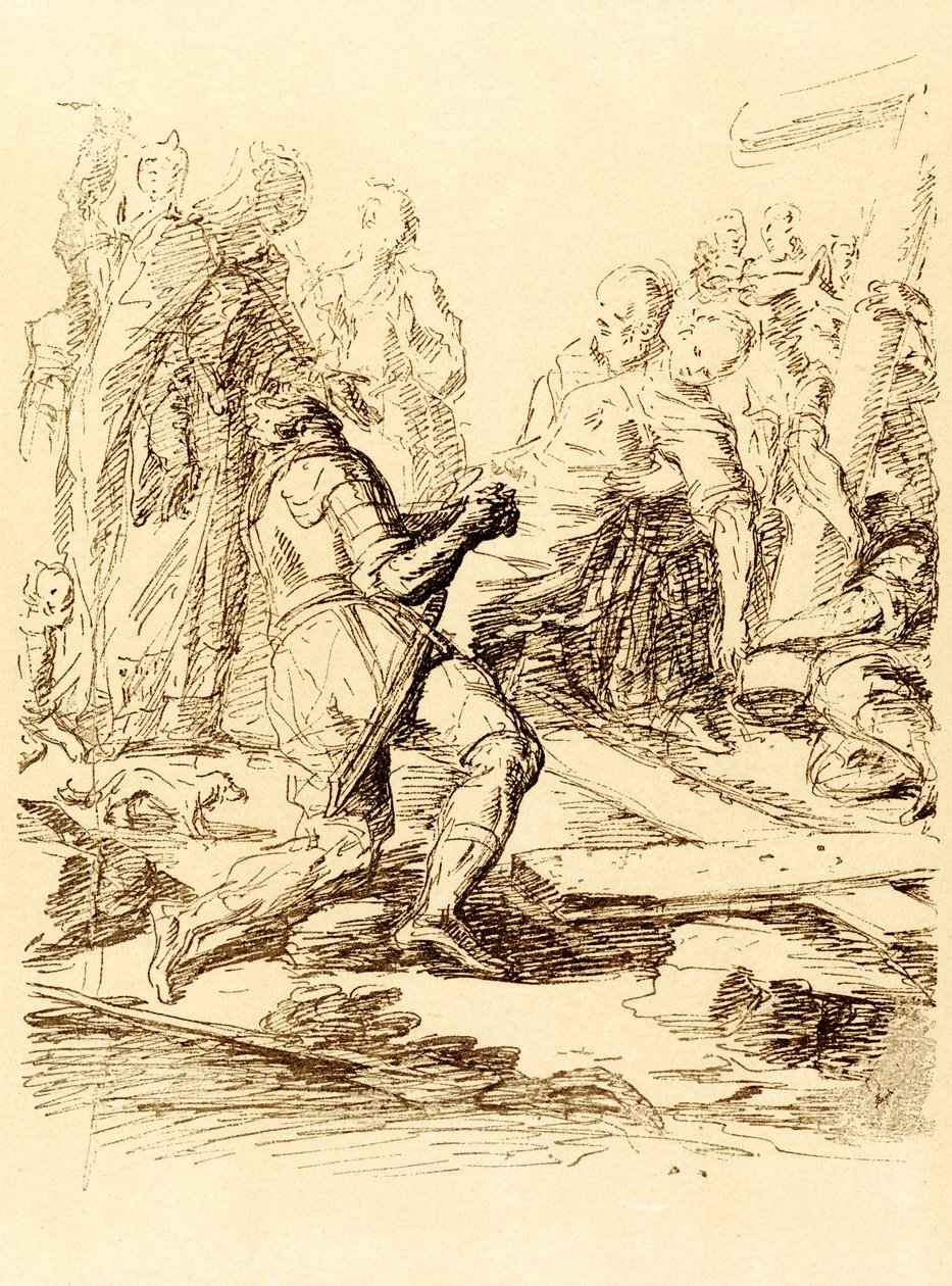 Hitta av korset av Salvator Rosa