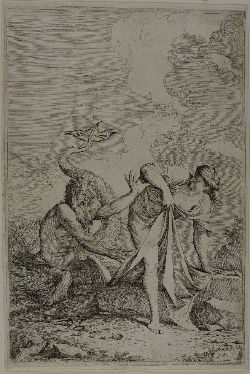 Glaucus och Scylla av Salvator Rosa