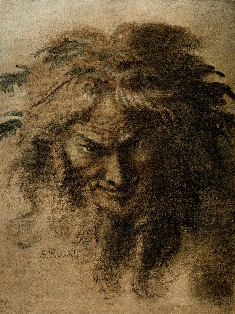 Chef för en faun av Salvator Rosa
