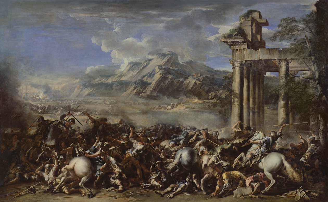 Heroisk strid, 1652 av Salvator Rosa
