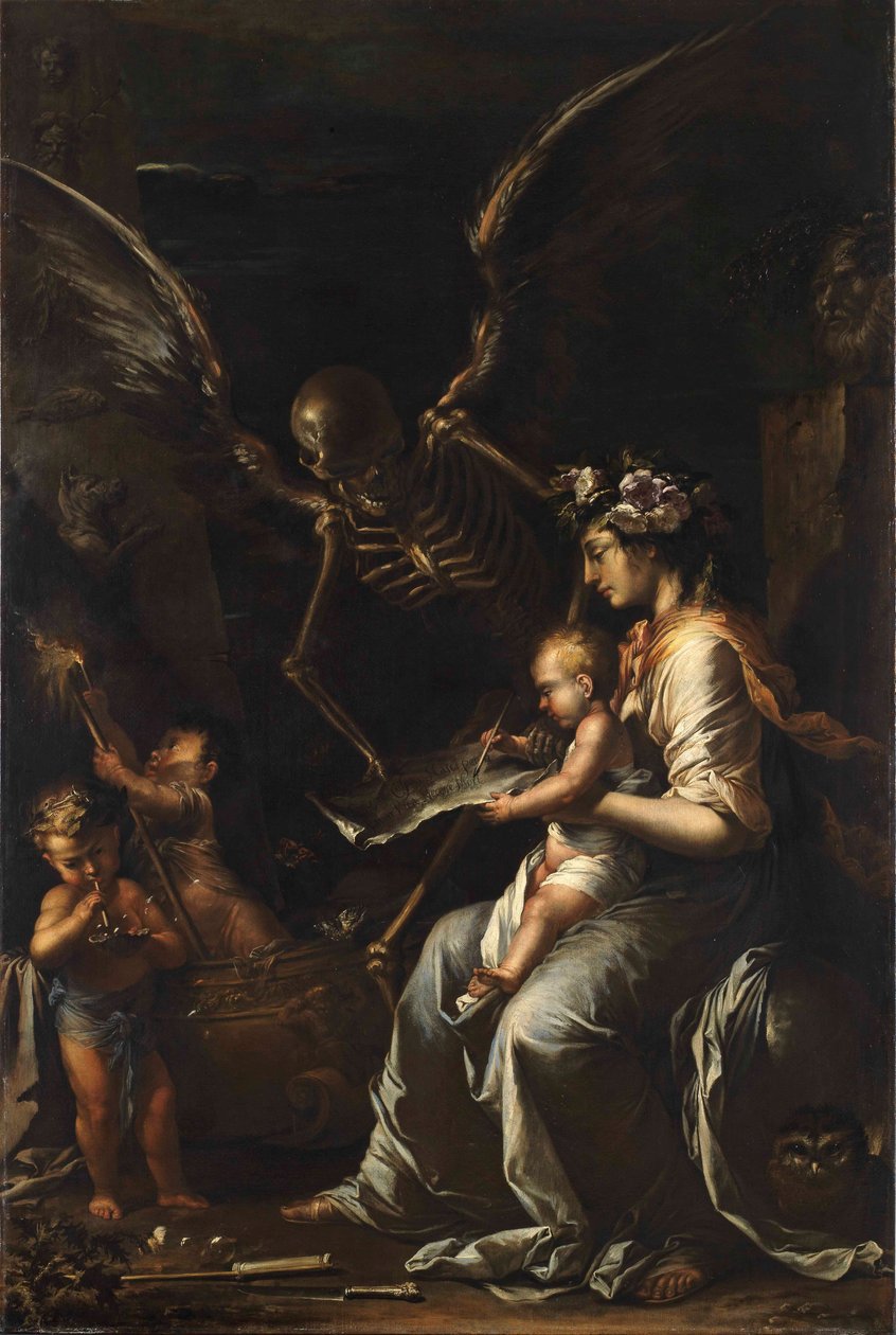 Mänsklig svaghet, c.1656 av Salvator Rosa