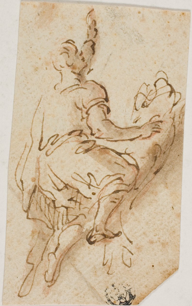 Man monterar lejon av Salvator Rosa