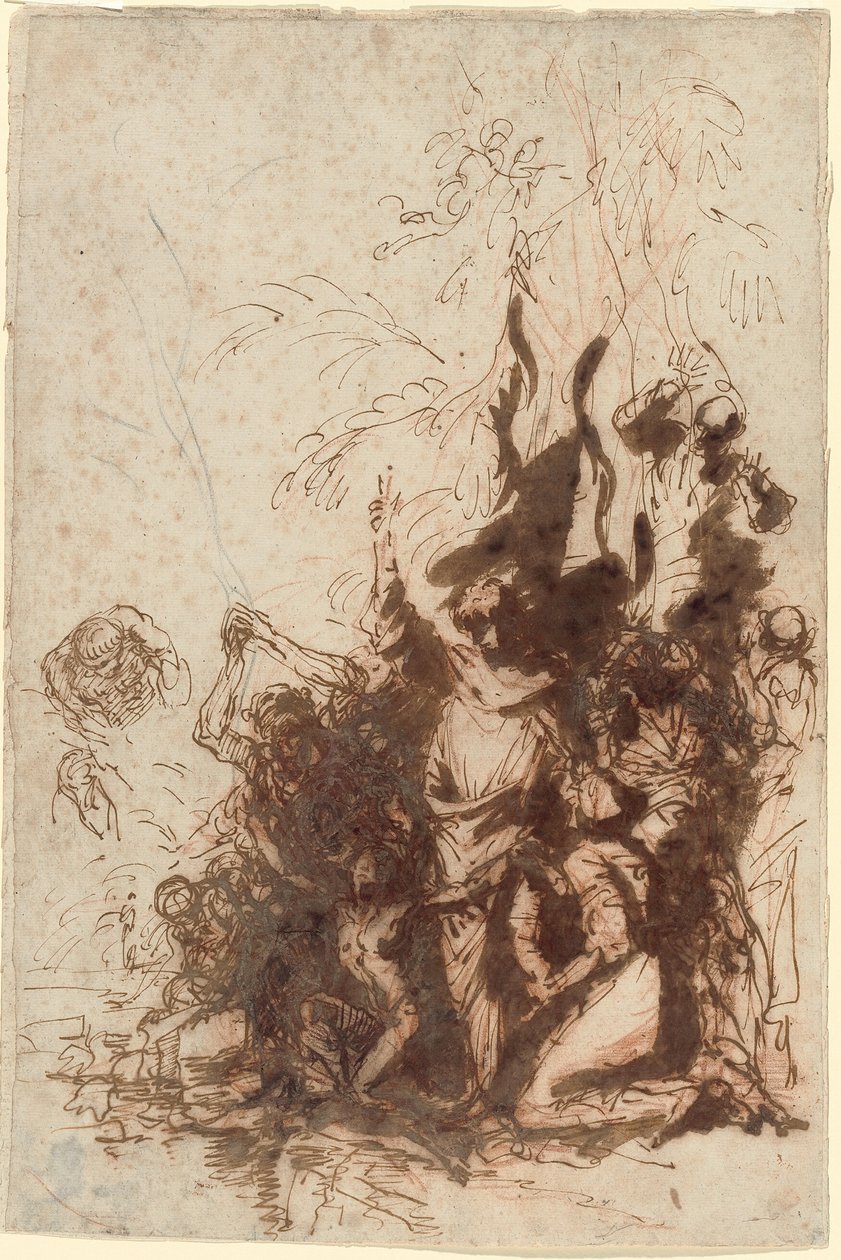 Uppväckande av Lasarus av Salvator Rosa