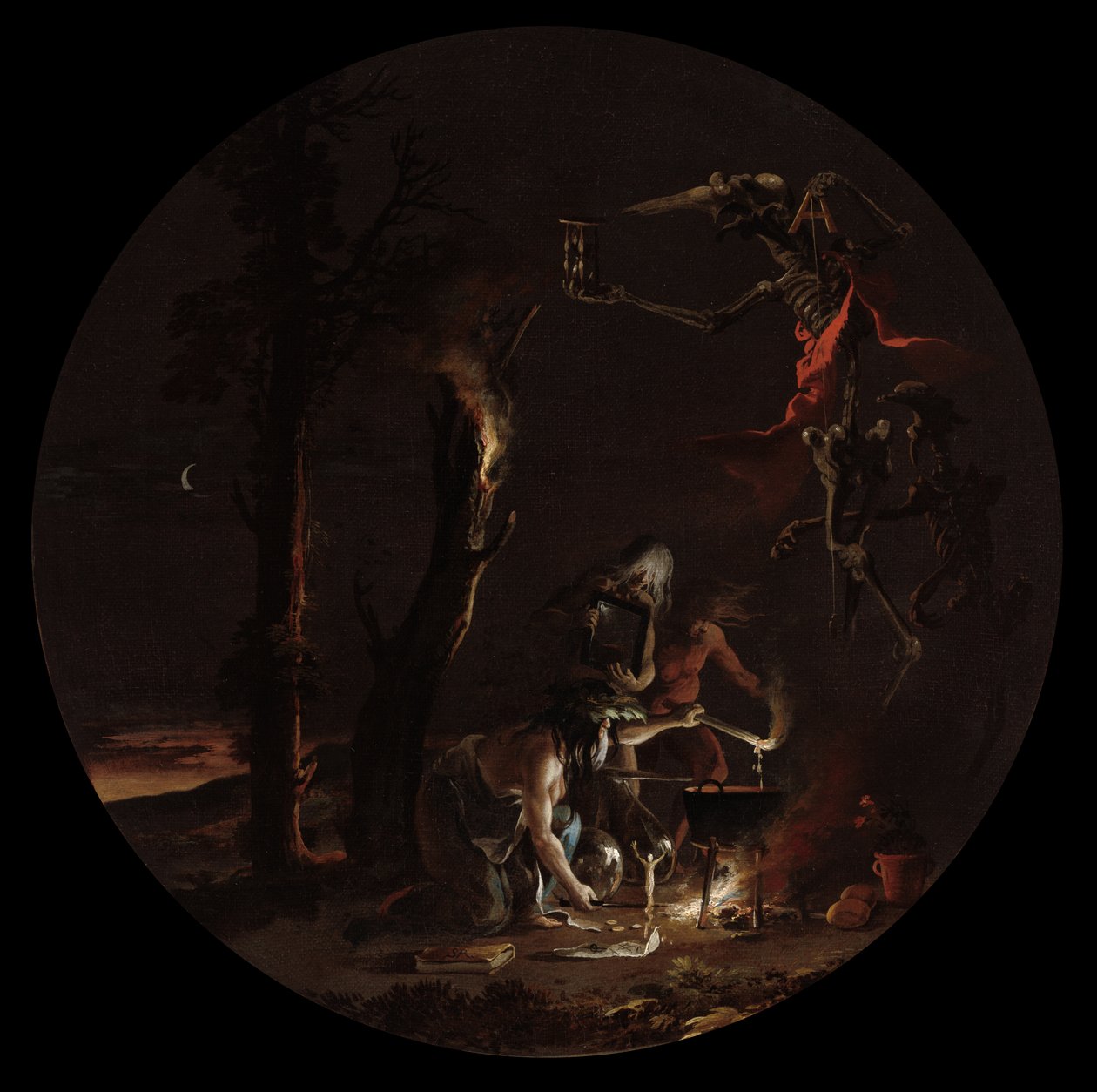 Häxkonstscener: Afton, ca. 1645-1649. av Salvator Rosa