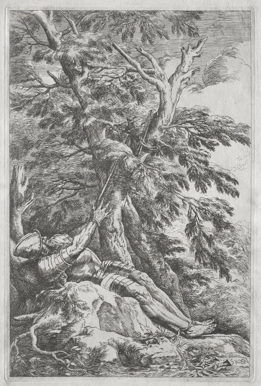 St. William Eremiten av Salvator Rosa